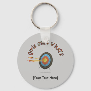 Archery Target Bullseye Key Ring