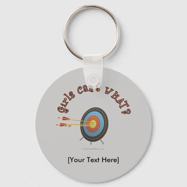 Archery Target Bullseye Key Ring (Front)