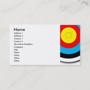 Archery Target Business Card