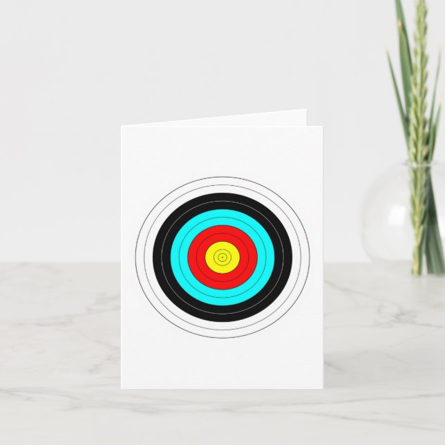 Archery Target Card (Front)