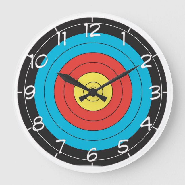 "Archery Target" design wall clocks (Front)