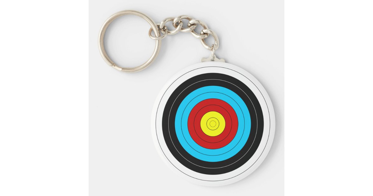 Archery Target Key Ring Zazzle