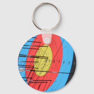 Archery target key ring