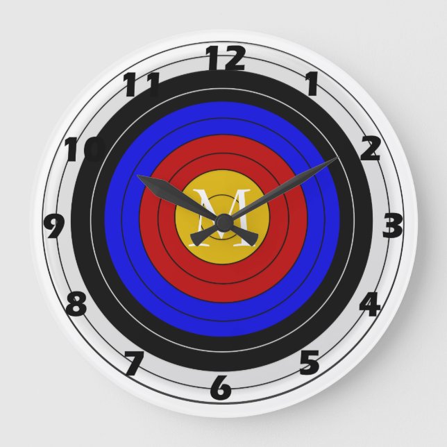 Archery Target Large Clock (Front)