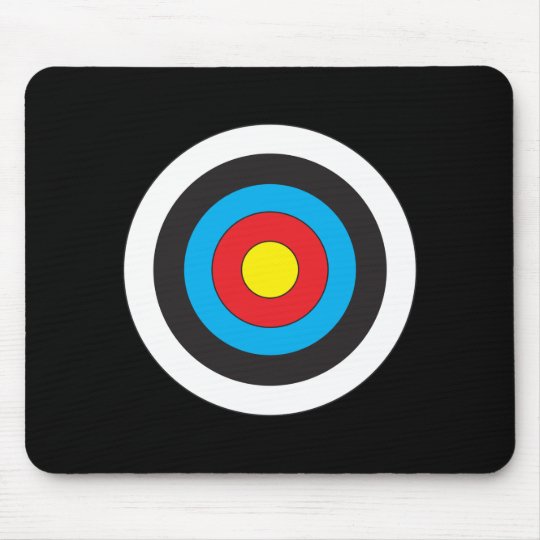 Archery Target Mouse Mat Zazzle.co.uk