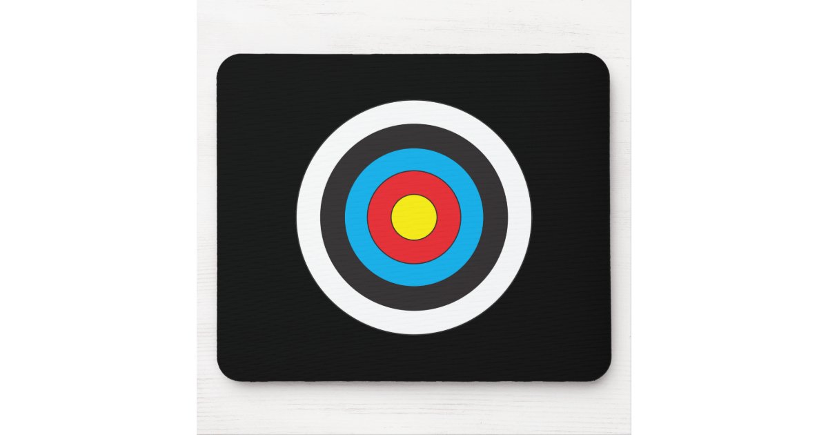 Archery Target Mouse Mat Zazzle