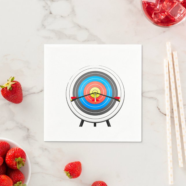 Archery Target Paper Napkins (Creator Uploaded)