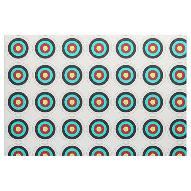 ARCHERY TARGET.png Fabric (Fat Quarter)