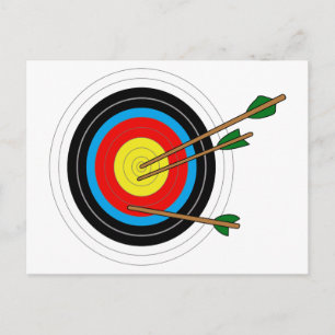 Archery Target Postcard