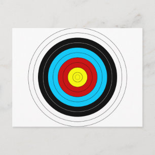 Archery Target Postcard