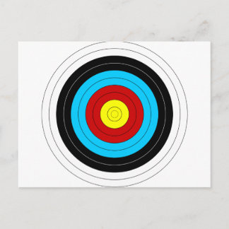 Archery Target Postcard