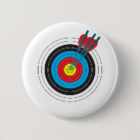 Archery Target with Arrows