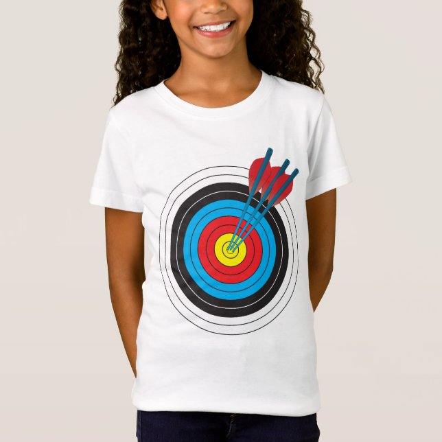 Archery Target with Arrows T-Shirt (Front)