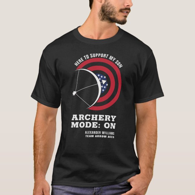 Archery Team Archer Supporter Masters USA Archery T-Shirt (Front)