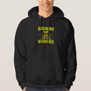 Archery Team Whisperer Bowman Bow Archery Coach Hoodie