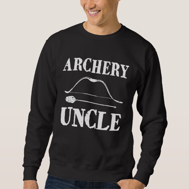 Archery Uncle Funny Bow Arrow Sport Hunter Sweatshirt (Front)