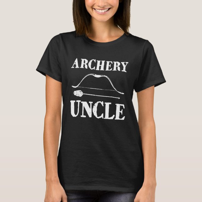 Archery Uncle Funny Bow Arrow Sport Hunter T-Shirt (Front)