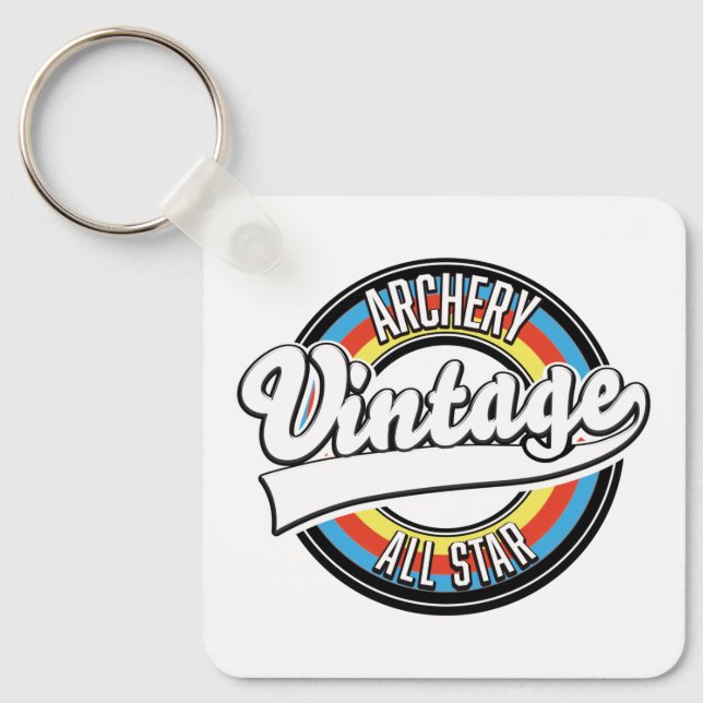 Archery vintage all star logo key ring (Front)