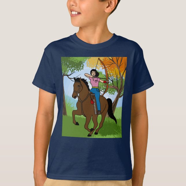 Archery With A Bow And Arrow T-Shirt (Front)