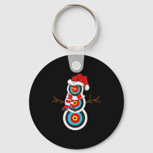 Archery Xmas Gift Santa Hat Snowman Archery Christ Key Ring