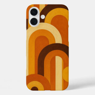 Arches and Sunspots Retro MCM Geometric Design iPhone 16 Plus Case