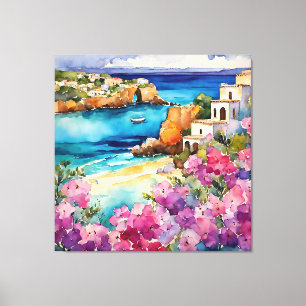 'Arches By The Sea" Canvas Print