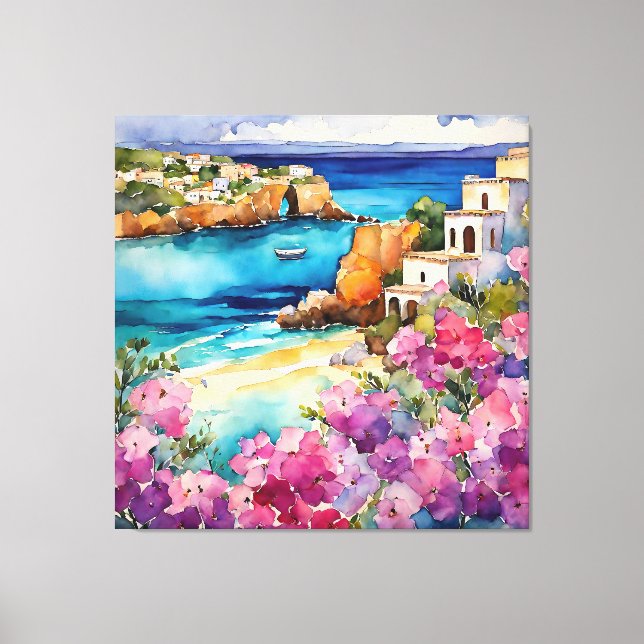'Arches By The Sea" Canvas Print (Front)
