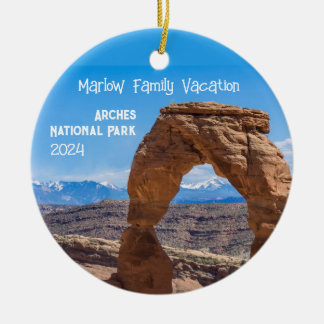 Arches Family Vacation Personalised Ornament