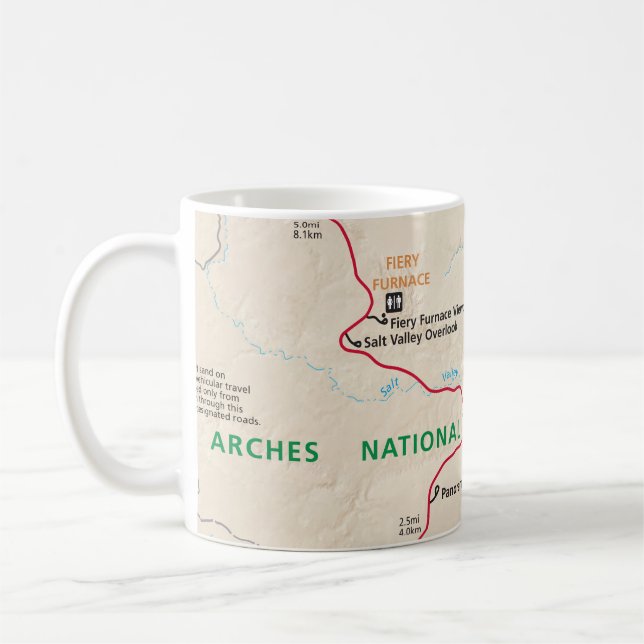 Arches map mug (Left)
