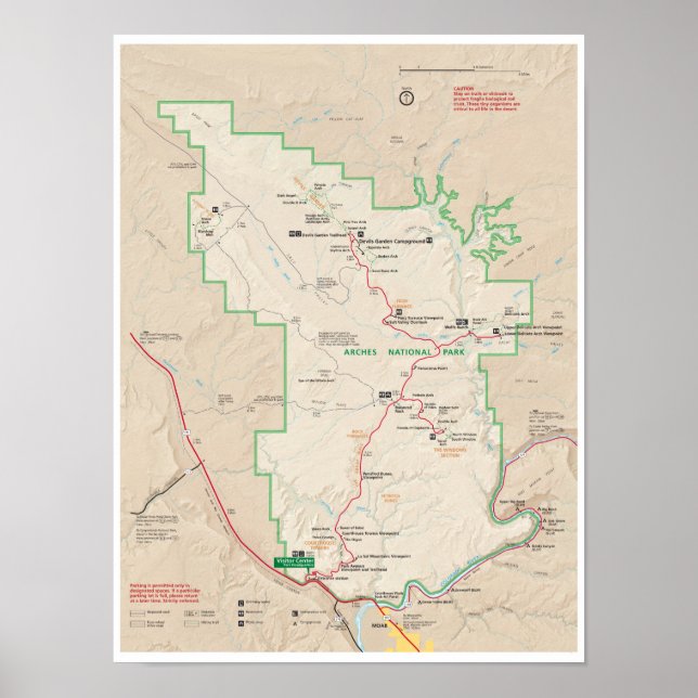 Arches map poster (Front)