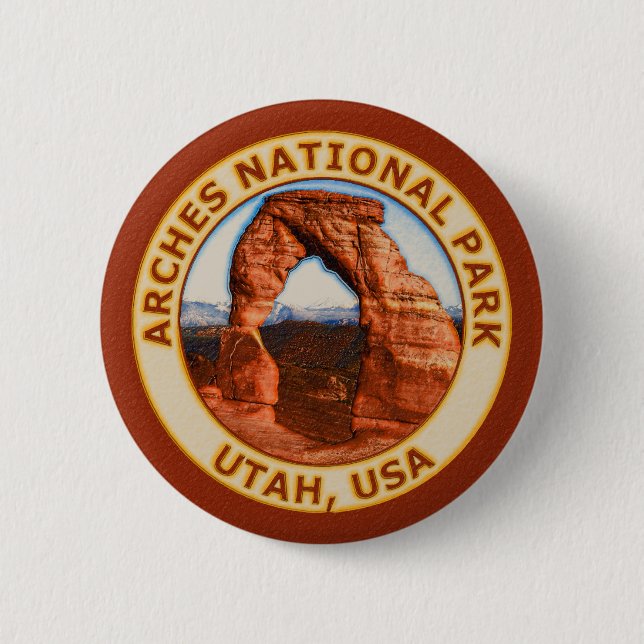 Arches National Park 6 Cm Round Badge (Front)