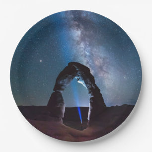 Arches National Park at night MOAB Paper Plate