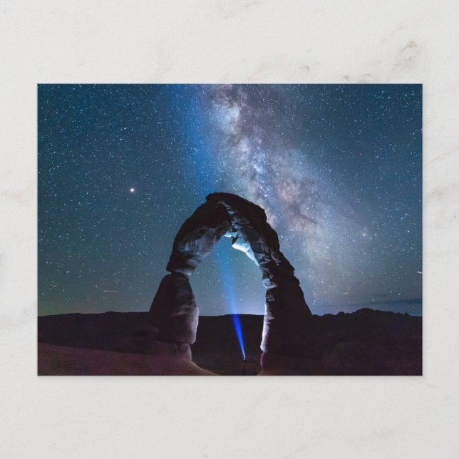 Arches National Park at night MOAB Postcard (Front)