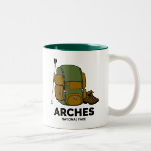 Arches National Park Backpack Two-Tone Coffee Mug