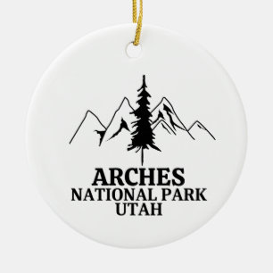 Arches National Park Ceramic Tree Decoration