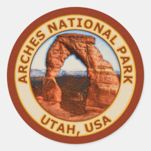 Arches National Park Classic Round Sticker