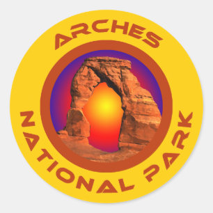 Arches National Park Classic Round Sticker