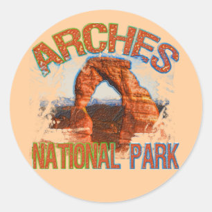 Arches National Park Classic Round Sticker