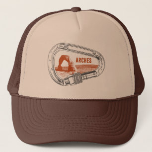 Arches National Park Climbing Carabiner Trucker Hat