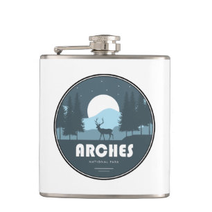 Arches National Park Deer Hip Flask