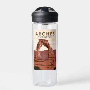 Arches National Park Delicate Arch Vintage Water Bottle