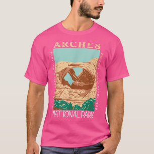 Arches National Park Double Arch Utah Vintage Dist T-Shirt