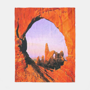 Arches National Park Fleece Blanket