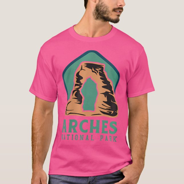 Arches National Park Hiking T-Shirt (Front)