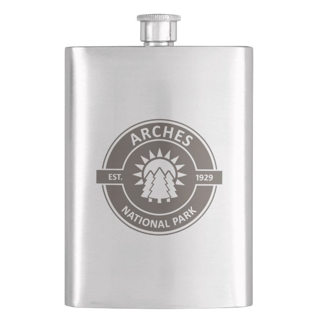 Arches National Park Hip Flask (Front)