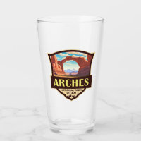 Arches National Park Illustration Retro