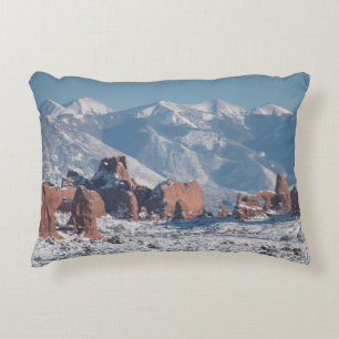 Arches National Park in Winter Decorative Cushion