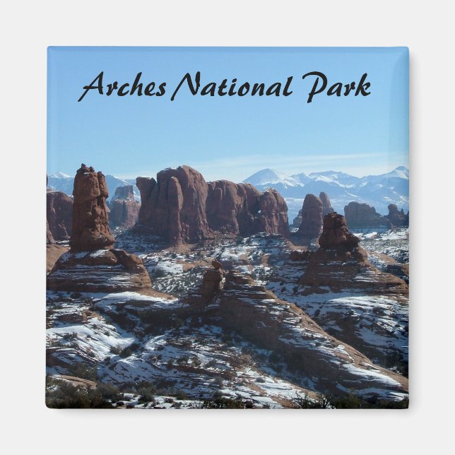 Arches National Park in Winter - magnet (Front)