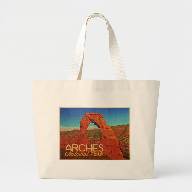 Arches National Park Large Tote Bag (Front)