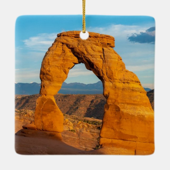 Arches National Park MOAB Utah Ceramic Ornament (Back)